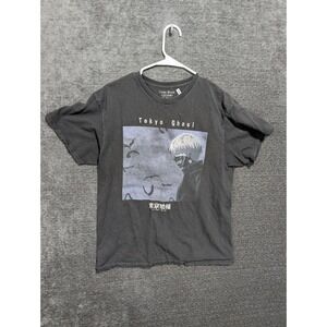Tokyo Ghoul Funimation Ken Kaneki Graphic T-Shirt Black Mens Large Anime Tee